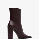 Square 90 brown ankle boots