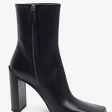 Square 90 black ankle boots