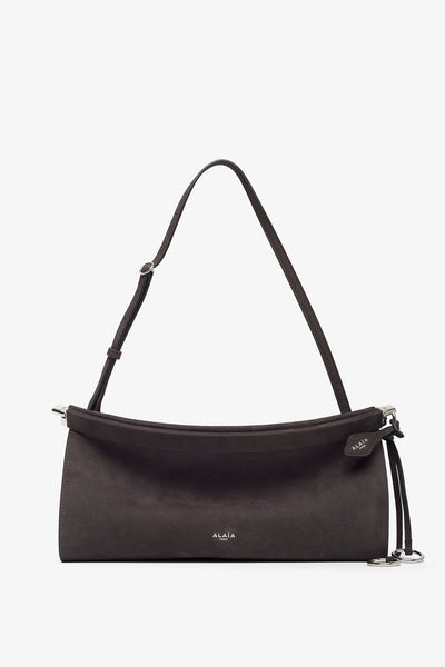 Le Click east west medium grey bag