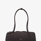 Le Teckel Medium anthracite suede bag