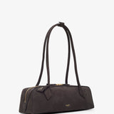 Le Teckel Medium anthracite suede bag