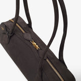 Le Teckel Medium anthracite suede bag