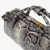Teckel Clutch black and white bag