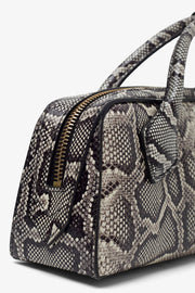 Teckel Clutch black and white bag