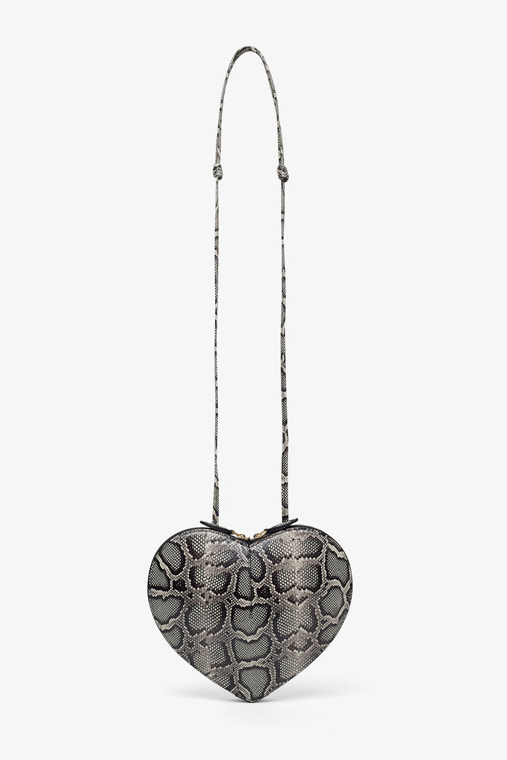 Le Coeur black and white crossbody bag
