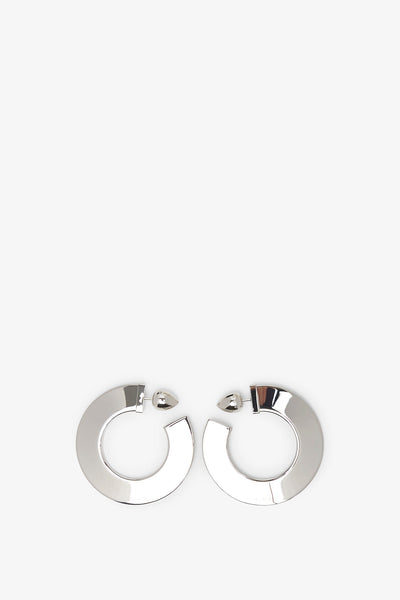 Blade Hoops small silver earrings