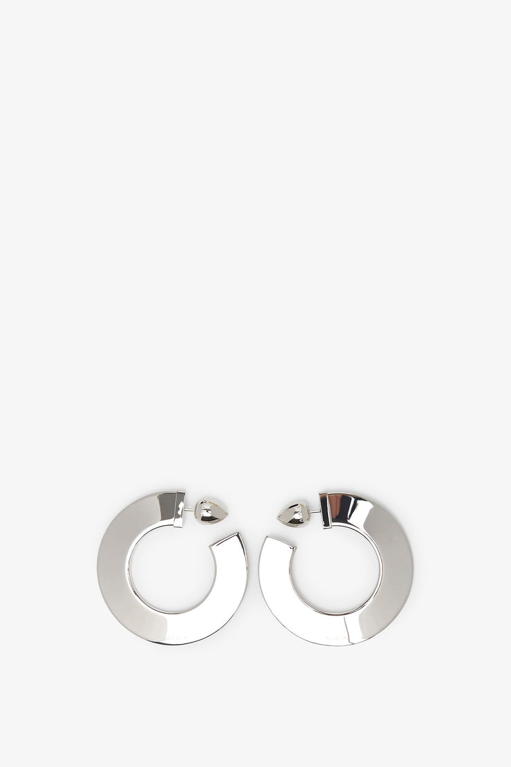 Blade Hoops small silver earrings