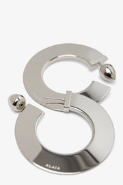 Blade Hoops small silver earrings