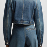 Cropped denim jacket