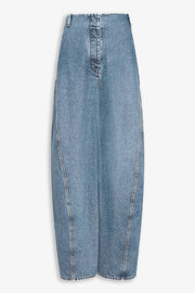 Denim cargo pants