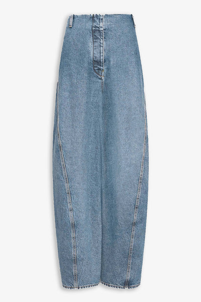 Denim cargo pants