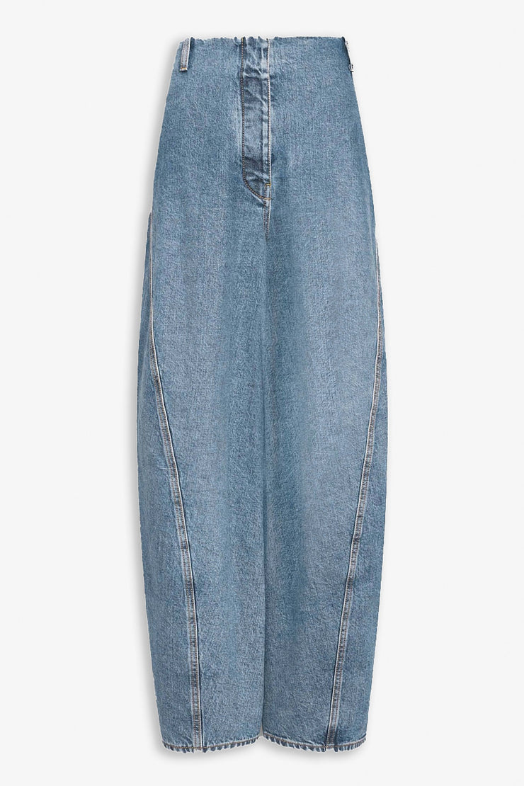Denim cargo pants