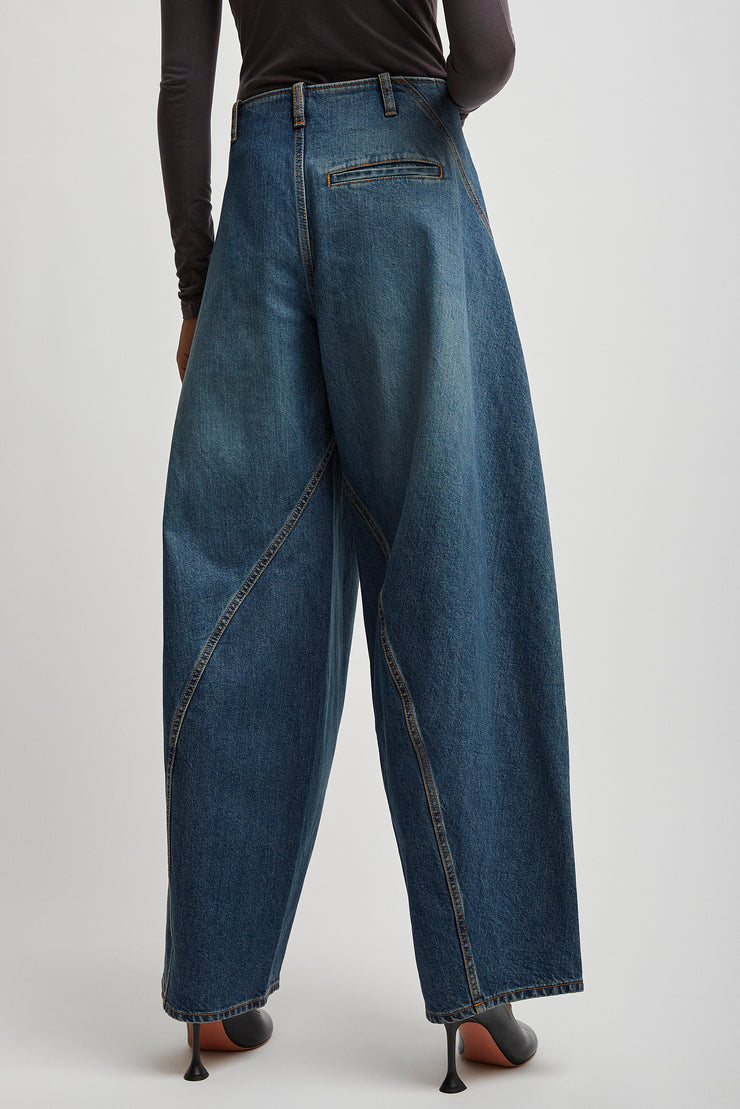 Denim cargo pants