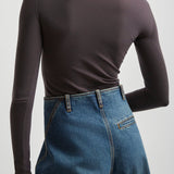 Second skin grey knit body
