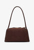 Le Teckel brown nubuck shoulder bag