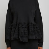 Alaia black peplum jumper