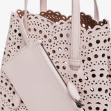 Mina 20 vienne vague light pink tote bag