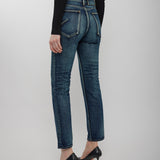 Skinny blue jeans