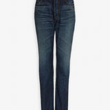 Skinny blue jeans