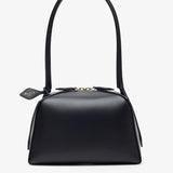 Le Bouledogue Small black leather bag