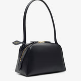 Le Bouledogue Small black leather bag