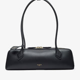 Le Teckel Medium black smooth leather bag