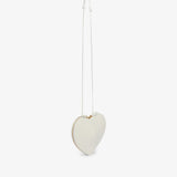 Le Coeur snow white leather crossbody bag
