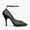 Alaïa Transparent black strappy pumps