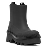Raina black rubber rain boots