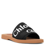 Woody black slide sandals