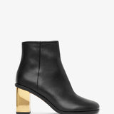 Rebecca black leather ankle boots