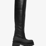 Raina black overknee leather boots