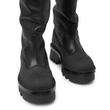Raina black overknee leather boots