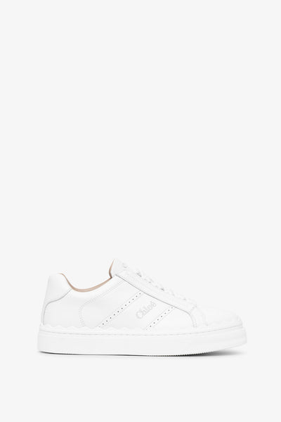 Lauren white leather sneakers