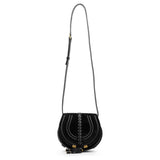 Marcie black suede crossbody bag