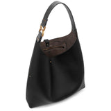 Marcie black leather shoulder bag