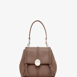 Penelope small taupe leather bag