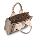 Woody small grey canvas bag