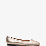 Marcie rose gold leather ballerinas