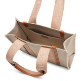 Woody medium beige canvas bag