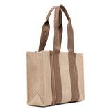 Woody dark brown medium tote bag