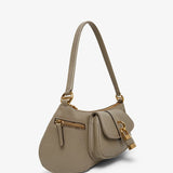 The 99 grey leather shoulder bag
