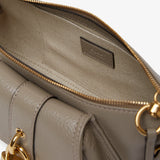 The 99 grey leather shoulder bag