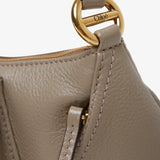The 99 grey leather shoulder bag