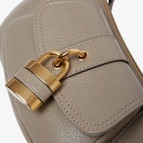 The 99 grey leather shoulder bag