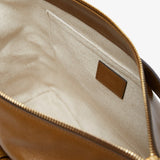 Shiny dark khaki camera bag