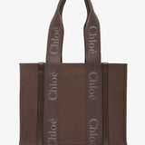 Woody brown medium tote bag