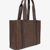 Woody brown medium tote bag