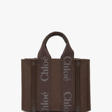 Woody brown small tote bag