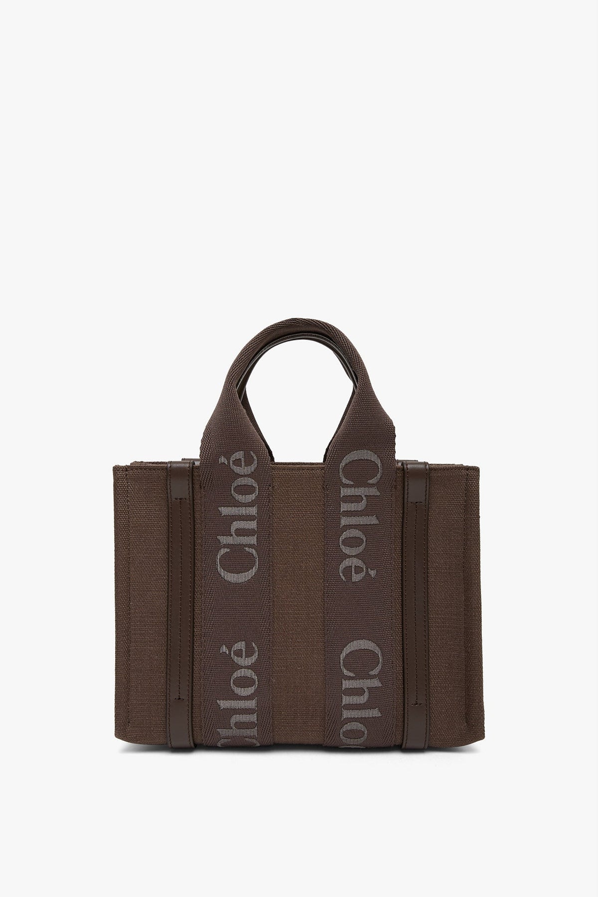 Shop Chloé Woody Brown Small Tote Bag